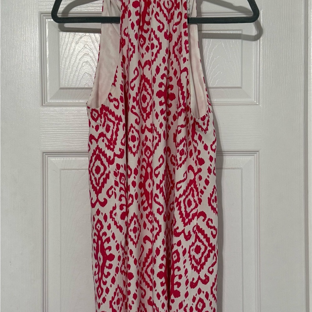 Emily Wonders Red and White Patterned Dress